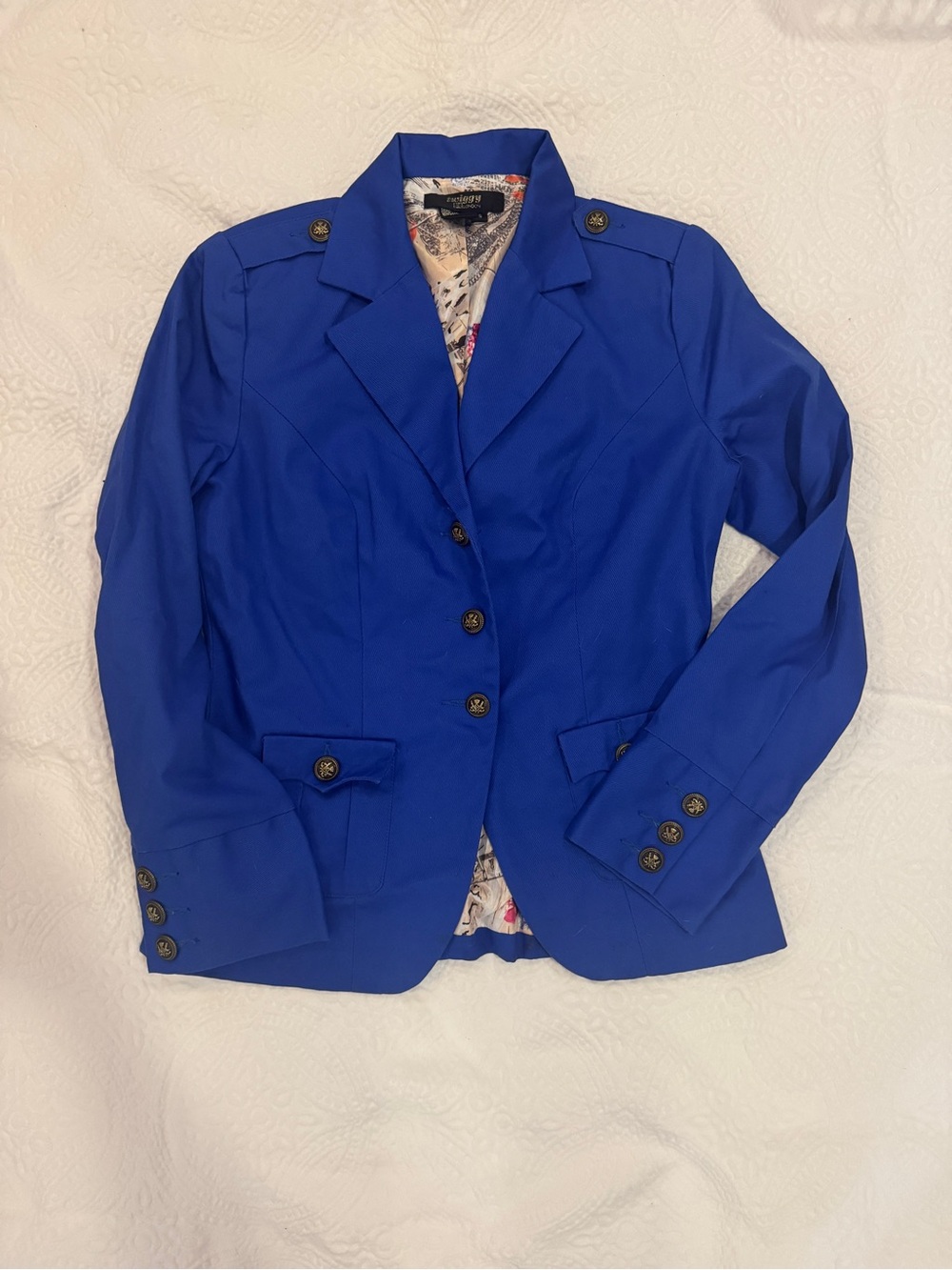 Twiggy London Blue Blazer Size Small